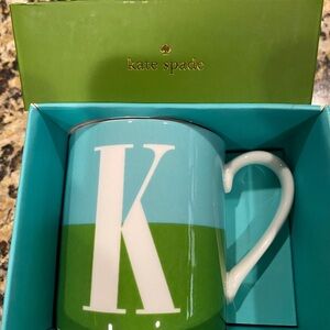 Kate Spade Blue and Green Mug